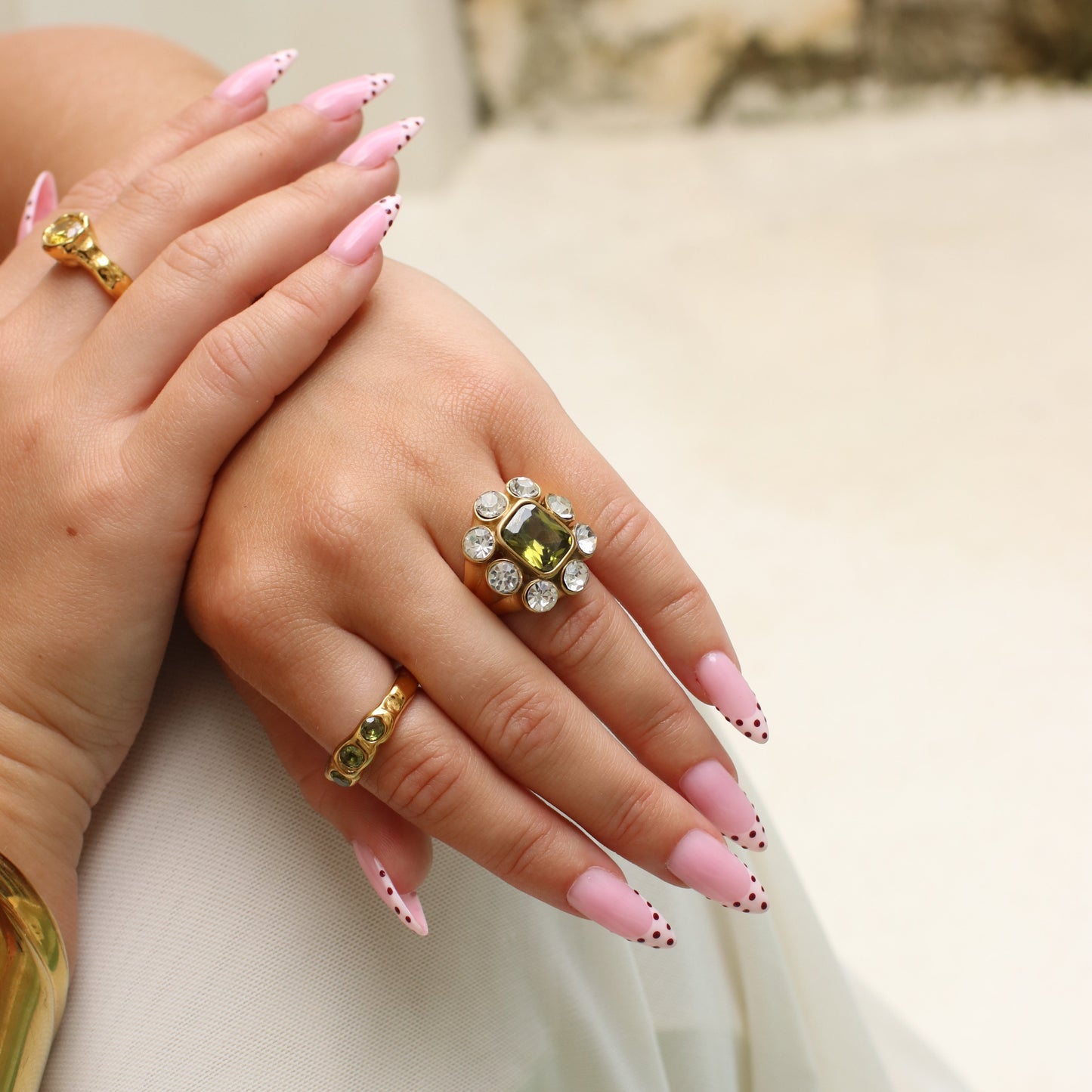 Bague Angélique, bijou en acier inoxydable résistant à l'eau — Rélia Bijoux