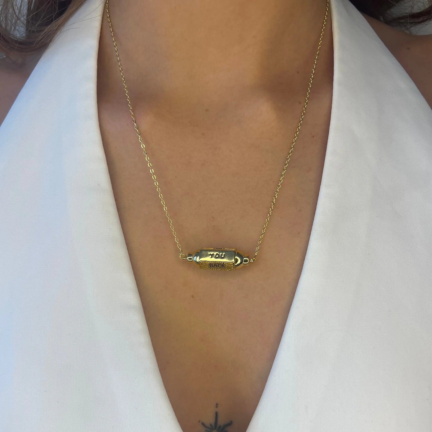 COLLIER - BACK ROSA BIJOUX