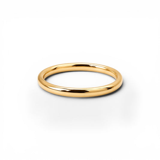 Bracelet jonc en acier inoxydable porté au poignet – Rélia Bijoux