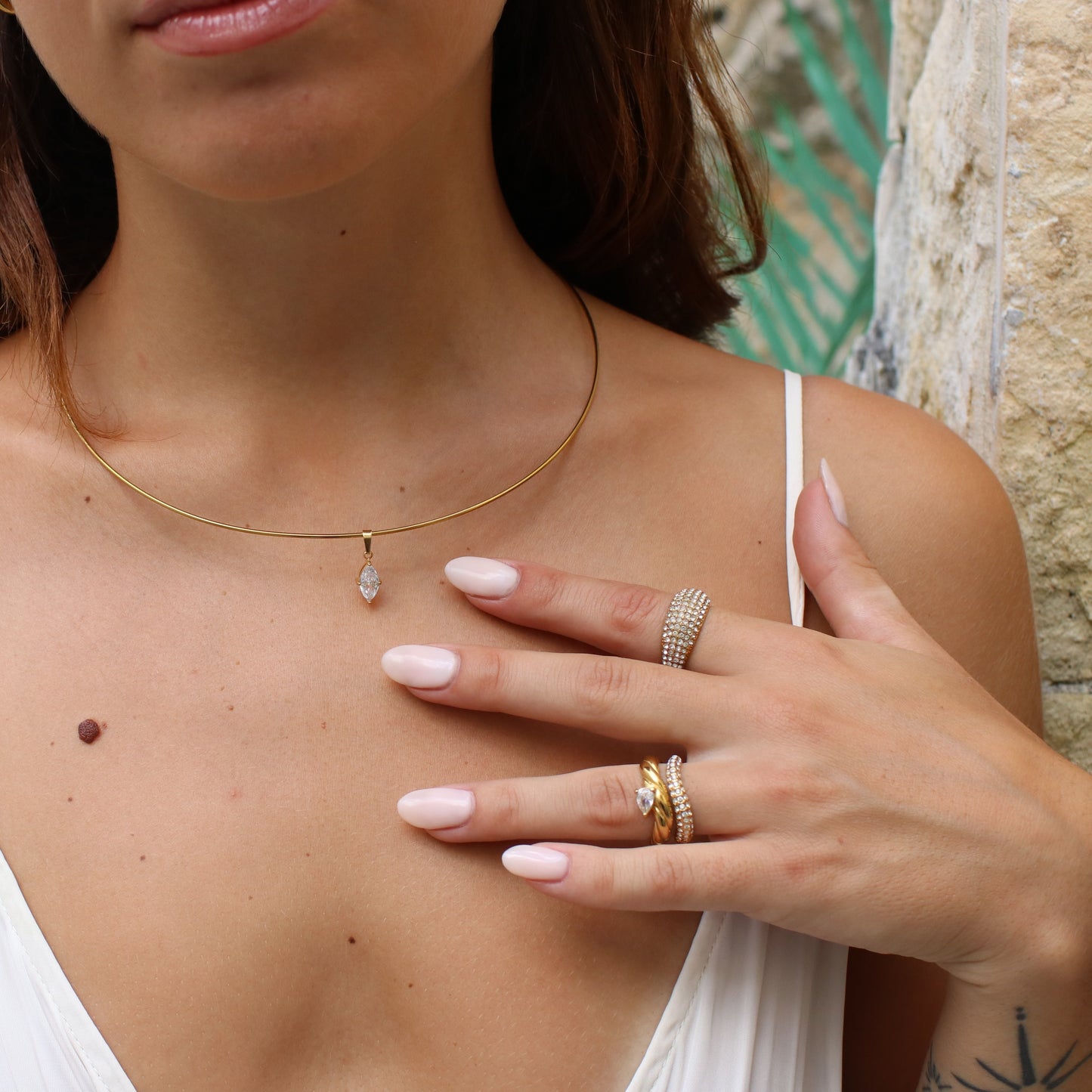 Duo de bagues Olivia — bijou Rélia Bijoux en acier inoxydable