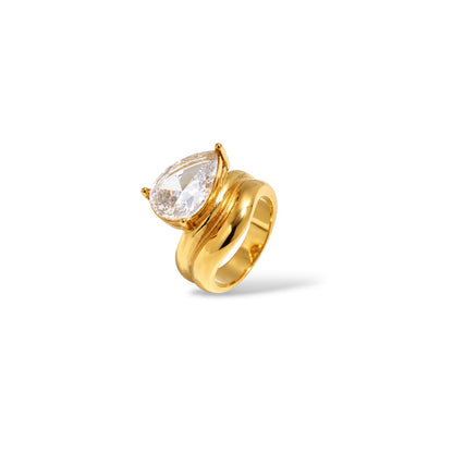Bague Mariah en acier inoxydable — Rélia Bijoux
