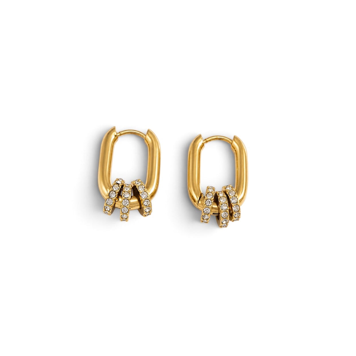 Boucles d'oreilles Emilie en acier inoxydable — Rélia Bijoux