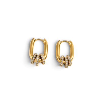 Boucles d'oreilles Emilie en acier inoxydable — Rélia Bijoux