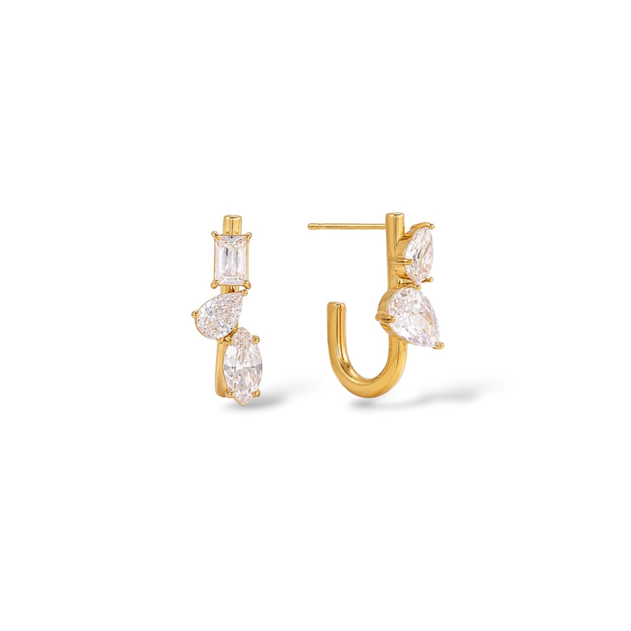 Boucles d'oreilles Margaux en acier inoxydable — Rélia Bijoux