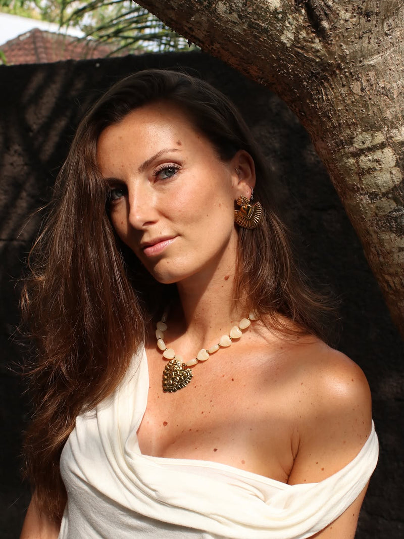 Publication Instagram Rélia Bijoux : collier Sarah et boucles Amélie